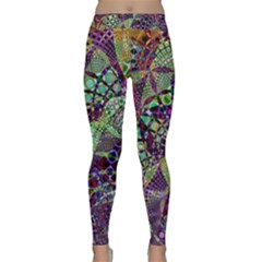 Background Design Art Artwork Classic Yoga Leggings by Pakrebo