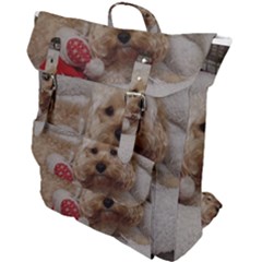 Cockapoo In Dog s Bed Buckle Up Backpack by pauchesstore