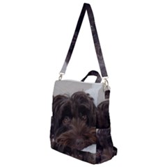 Laying In Dog Bed Crossbody Backpack by pauchesstore