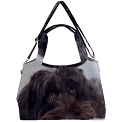 Laying In Dog Bed Double Compartment Shoulder Bag by pauchesstore