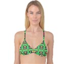 Modern Vintage Butterfly Geometric Reversible Tri Bikini Top View3