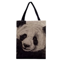 Giant Panda Classic Tote Bag by ArtByThree