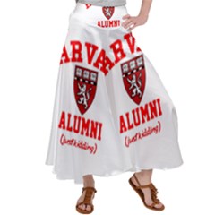 Harvard Alumni Just Kidding Satin Palazzo Pants by Sudhe