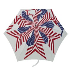 A Star With An American Flag Pattern Mini Folding Umbrellas by Sudhe