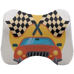 Automobile Car Checkered Drive Head Support Cushion by Sudhe