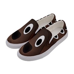 Dog Pup Animal Canine Brown Pet Women s Canvas Slip Ons by Sudhe