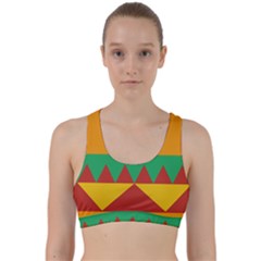 Burger Bread Food Cheese Vegetable Back Weave Sports Bra by Sudhe