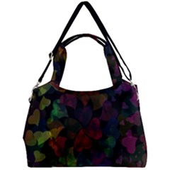 Falling Hearts  Double Compartment Shoulder Bag by LoolyElzayat