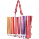 Colorful Gradient Barcode Simple Shoulder Bag View1