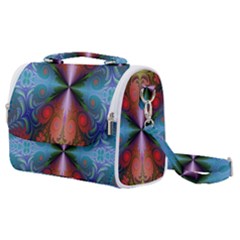 Fractal Background Design Satchel Shoulder Bag by Sudhe