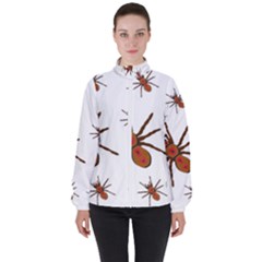 Nature Insect Natural Wildlife High Neck Windbreaker (women) by Sudhe