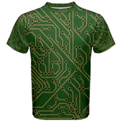 Circuit Board Electronics Draft Men s Cotton Tee by Pakrebo