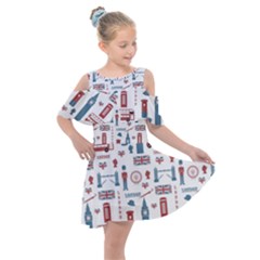 London Love Kids  Shoulder Cutout Chiffon Dress by lucia