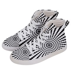 Starburst Sunburst Hypnotic Men s Hi-top Skate Sneakers by Pakrebo