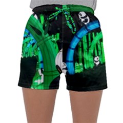 Dragon Lights Panda Sleepwear Shorts by Riverwoman