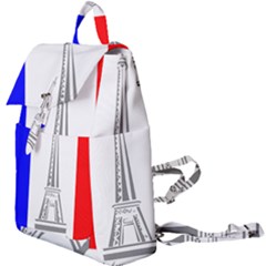 Eiffel Tower France Flag Tower Buckle Everyday Backpack by Sudhe