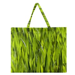 Agricultural Field   Zipper Large Tote Bag by rsooll