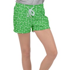 St Patricks Day Pattern Women s Velour Lounge Shorts by Valentinaart