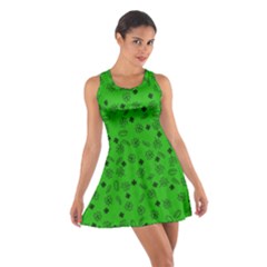 St Patricks Day Pattern Cotton Racerback Dress by Valentinaart