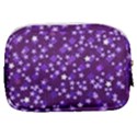 Textile Cross Pattern Square Make Up Pouch (Small) View2