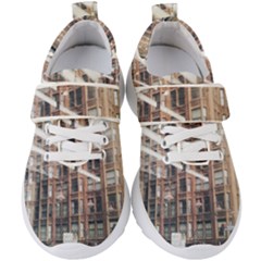 Chicago L Morning Commute Kids  Velcro Strap Shoes by Riverwoman