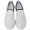 Organic Olive Leaves Pattern Hand drawn Black and white Men s Slip On Sneakers View1