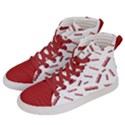 Funny Bacon Slices Pattern infidel red meat Men s Hi-Top Skate Sneakers View2