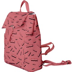 Funny Bacon Slices Pattern Infidel Vintage Red Meat Background  Buckle Everyday Backpack by genx