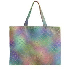 Pastel Mermaid Sparkles Zipper Mini Tote Bag by retrotoomoderndesigns