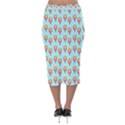 Cotton Candy Pattern Aqua 3d Velvet Midi Pencil Skirt View2