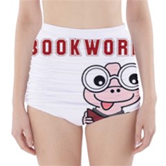 Literal Bookworm High-waisted Bikini Bottoms by emeraldwolfpress