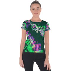 Super Spring Floral Short Sleeve Sports Top  by 1dsign