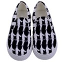 Cat Silouette Pattern Kids  Canvas Slip Ons View1