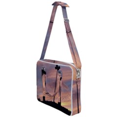 Parking Lot Sunset Cross Body Office Bag by okhismakingart