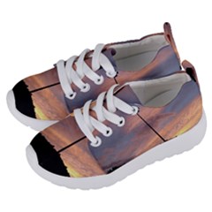 Parking Lot Sunset Kids  Lightweight Sports Shoes by okhismakingart