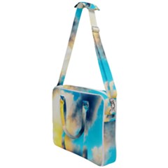 Pale Clouds Cross Body Office Bag by okhismakingart