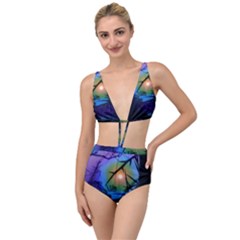 Rainbow Moon And Locust Tree Tied Up Two Piece Swimsuit