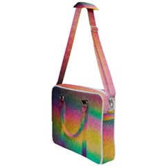 Rainbow Streaks Cross Body Office Bag by okhismakingart