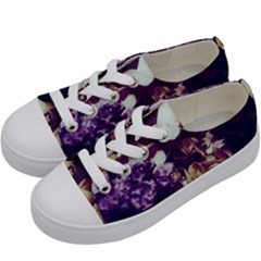 Soft Purple Hydrangeas Kids  Low Top Canvas Sneakers by okhismakingart