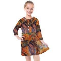 Rainbow Fossil Kids  Quarter Sleeve Shirt Dress