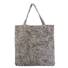 Zentangle Birds Grocery Tote Bag by 100rainbowdresses