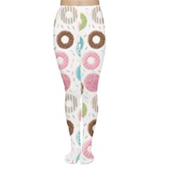 Donut Pattern With Funny Candies Tights by genx