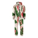 Tropical Watermelon Leaves Pink and green jungle leaves retro Hawaiian style Hooded Jumpsuit (Kids) View1