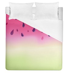 Watermelon Pastel Gradient Pink Watermelon Pastel Gradient Duvet Cover (queen Size) by genx