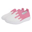 Ice Cream Pink melting background Women s Slip On Sneakers View2