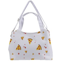 Pizza Pattern Pepperoni Cheese Funny Slices Double Compartment Shoulder Bag by genx