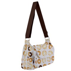 Donuts Pattern With Bites Bright Pastel Blue And Brown Cropped Sweatshirt Multipack Bag by genx