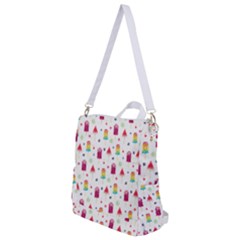 Popsicle Juice Watercolor With Fruit Berries And Cherries Summer Pattern Crossbody Backpack by genx