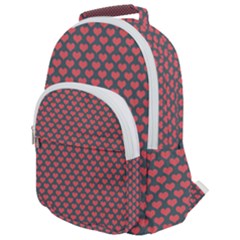 Love Hearth Texture Rounded Multi Pocket Backpack