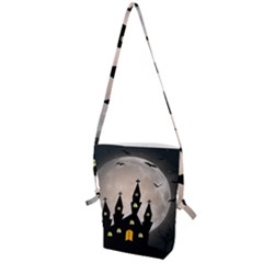 Halloween Illustration Decoration Folding Shoulder Bag by Pakrebo